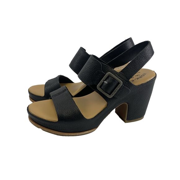 KorkEase Shoes Kork Ease San Carlos Block Heel Sandal Black